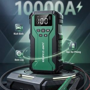 Bộ Kích Bình Ô Tô Đa Năng 7-Trong-1 (10000A) Tích Hợp Bơm Lốp Thông Minh